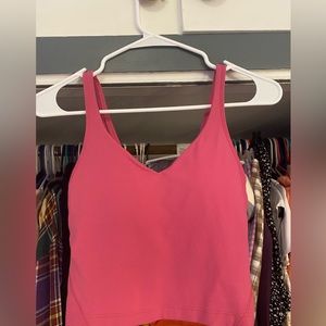 lululemon pink blossom align tank size 4